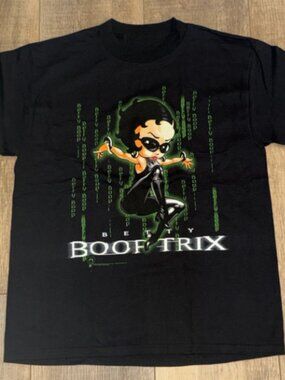 Vintage Retro Cartoon Action Girl T-shirt Y2K Cyber Style Graphic Tee 90s Outfit